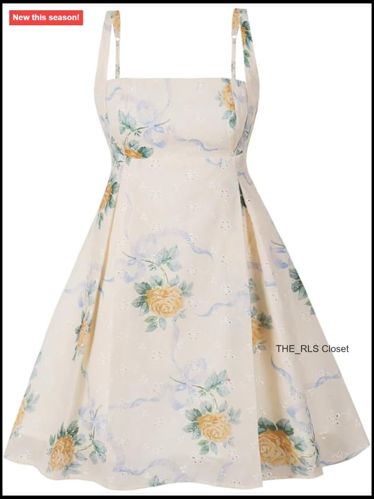 Floral Corset Mini Dress Square Neck Sleeveless A-Line Ruffle Backless Boho